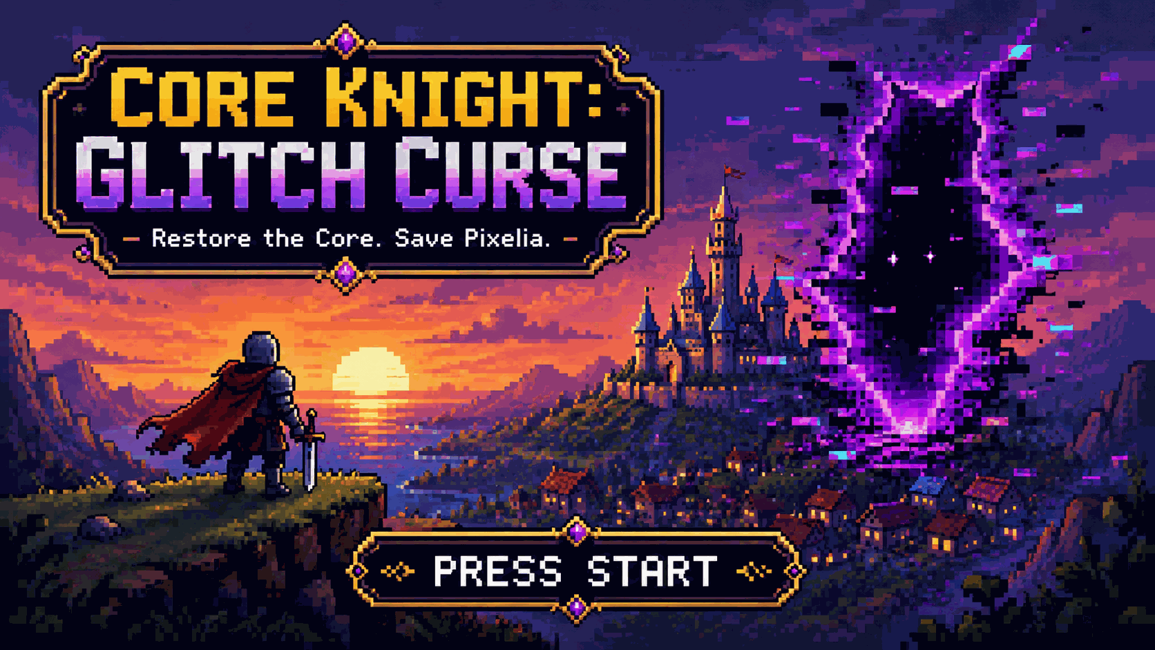 Retro Wave Arena title screen