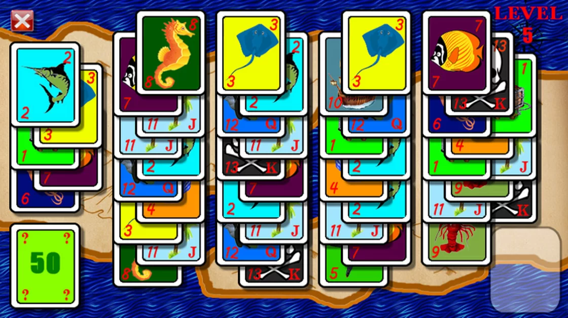 Treasure island solitaire