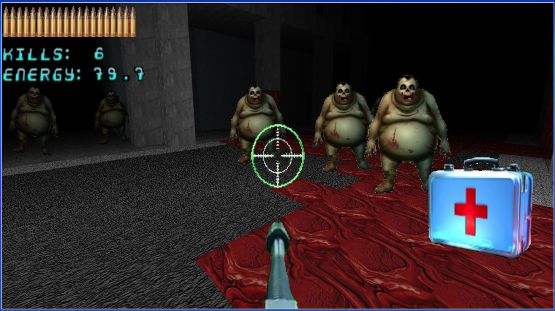 Zombies in city lights