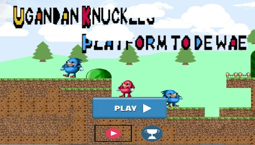 Ugandan Knuckles Platform to de wae