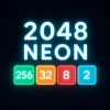 2048 Neon — Adjustable Grid, Swipe, Merg