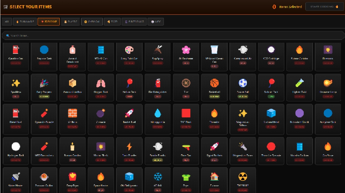 Oven Explosion Simulator