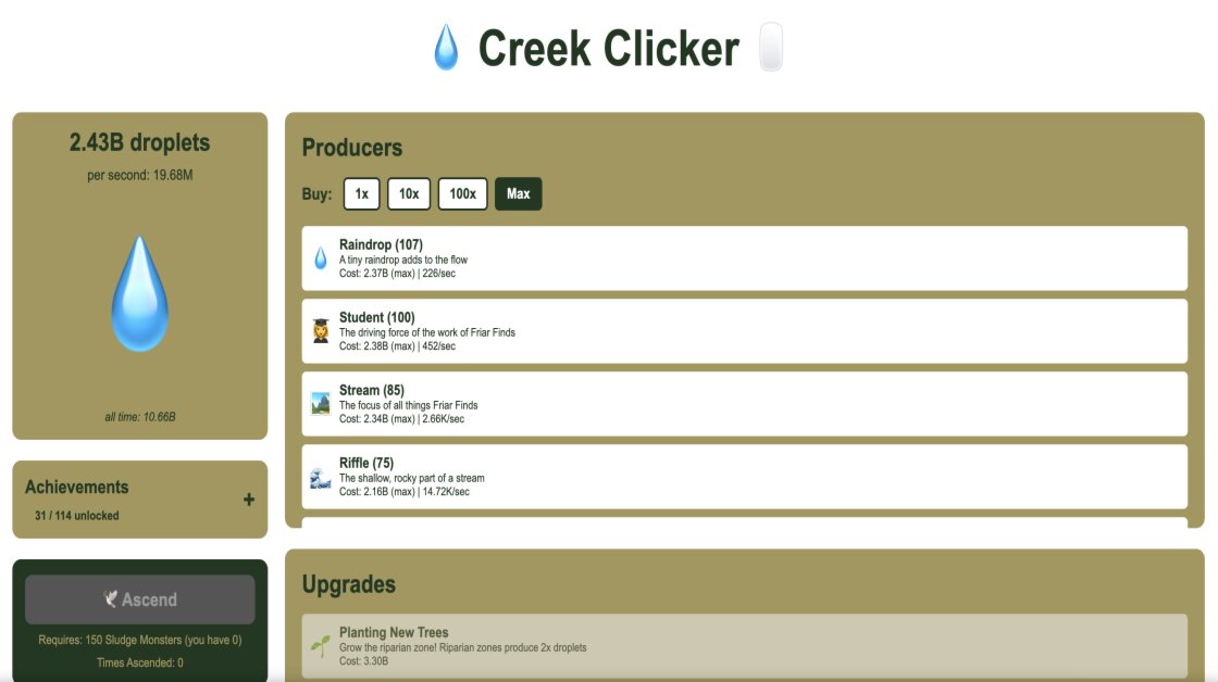 Creek Clicker - Mobile