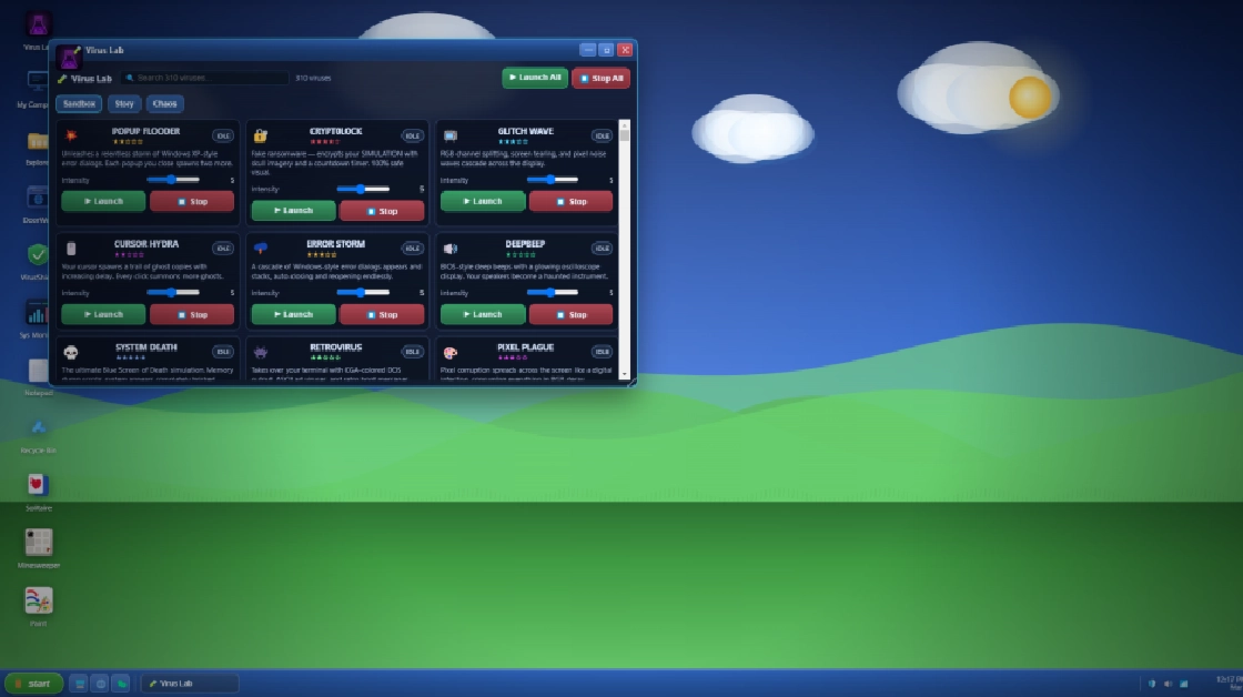 The Safe Virus Simulator