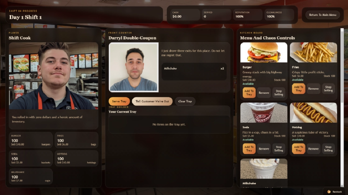 Dirty Fast Food Simulator