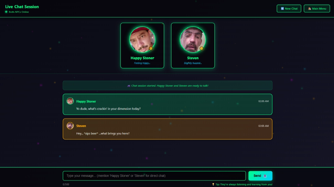 Live Chat With Happy Stoner And Steven