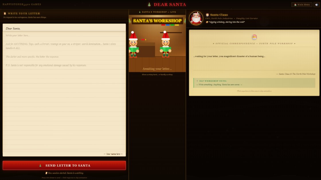 Funny Letters To Santa Claus