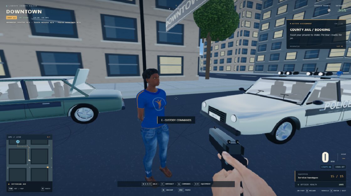 Police Patrol Streets Of Justice