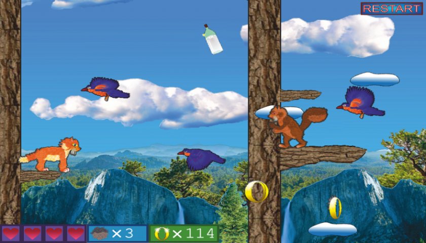 Climbing on the trees