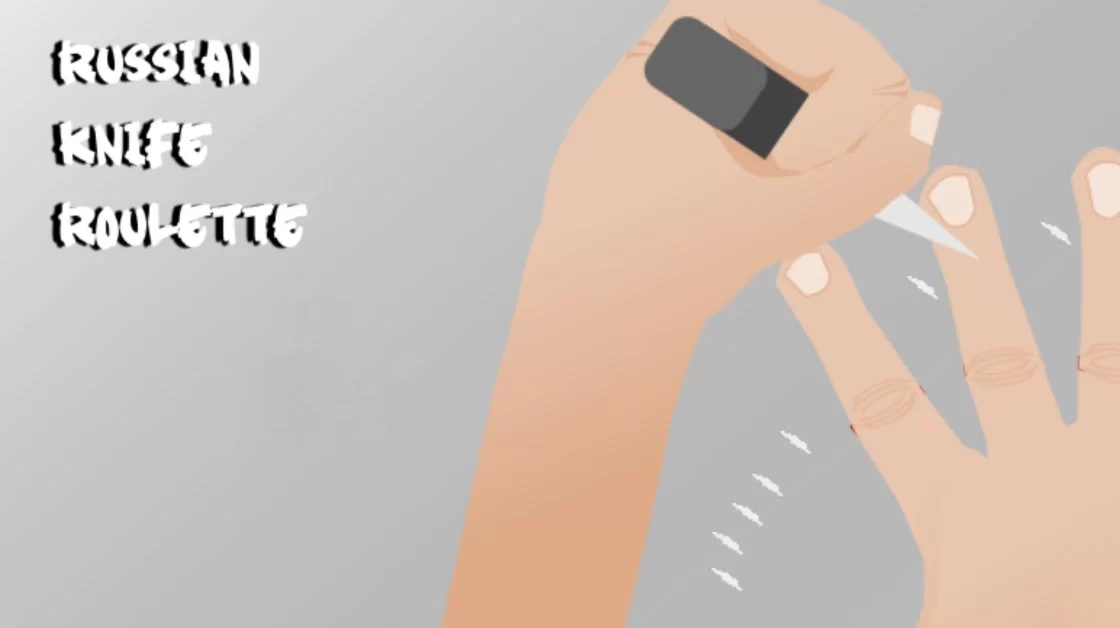 Russian Knife Roulette Game