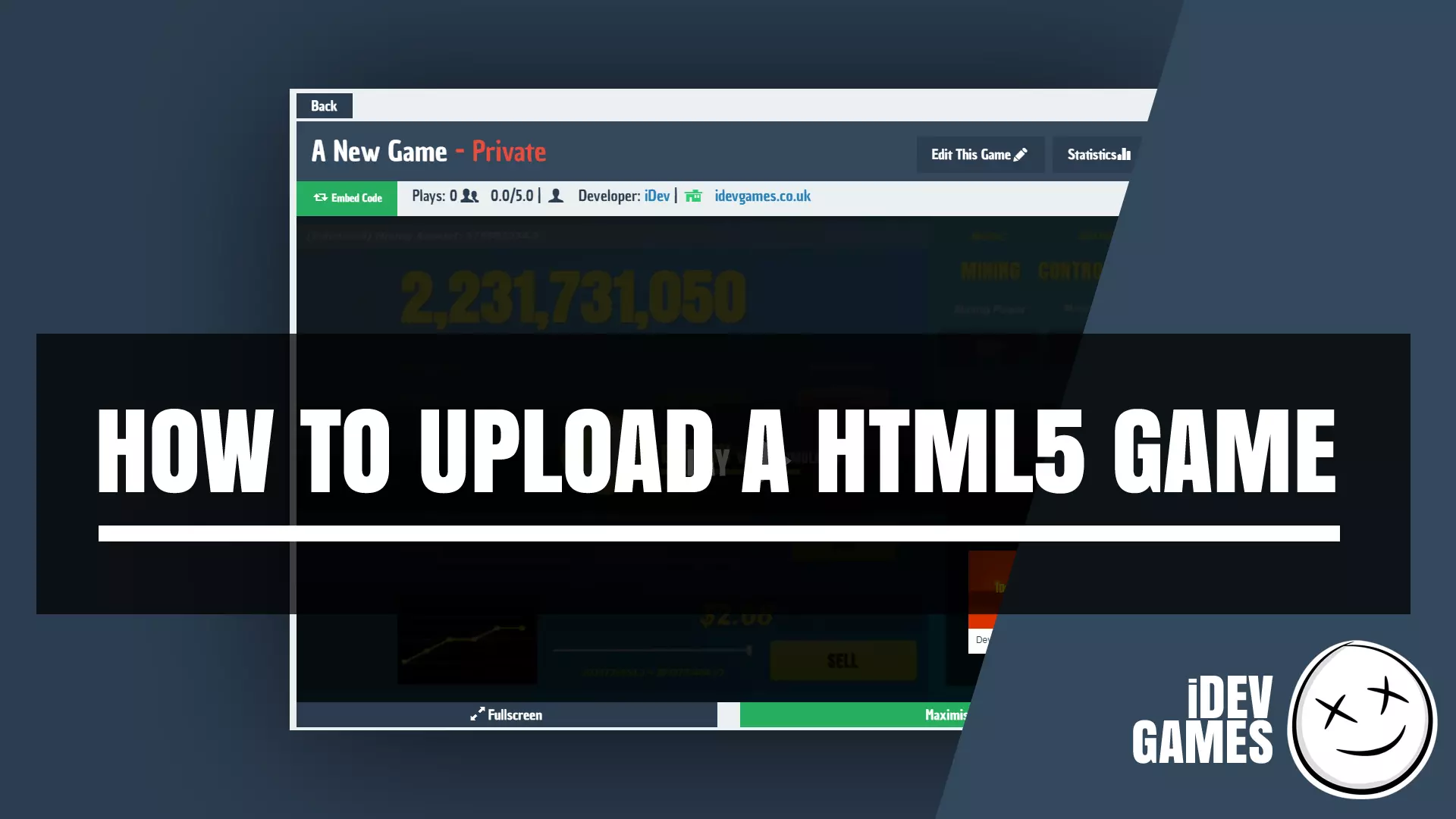 How to upload an HTML5 game